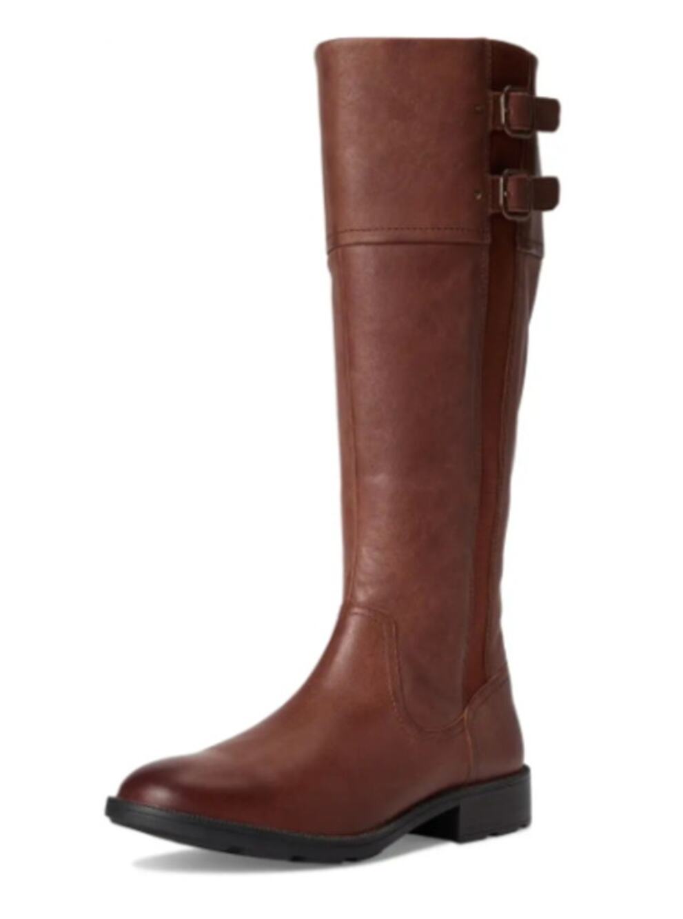 Clarks Womens Adalynn Hope Knee High Boots Size 8.5 M Tan Leather NIB